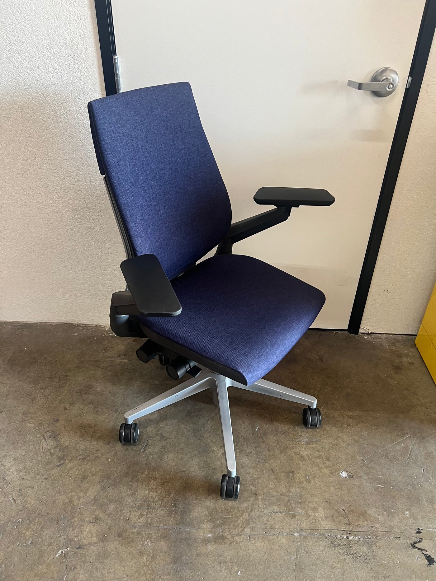 Pre Owned Steelcase Gesture - Navy Blue- Silver Base