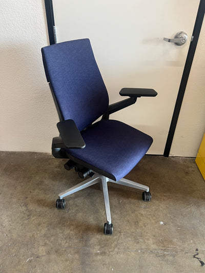 Pre Owned Steelcase Gesture - Navy Blue- Silver Base