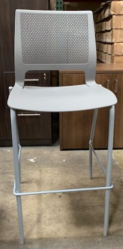 PRE-OWNED LIGHT GREY BISTRO HEIGHT STOOLS