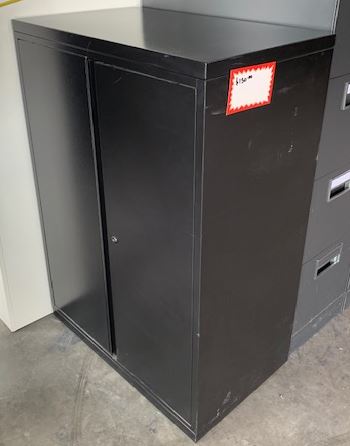 PRE-OWNED BLACK STORAGE CABINET