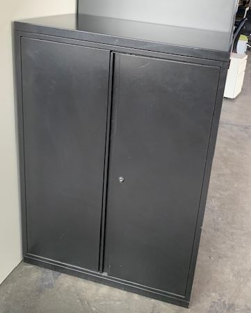 PRE-OWNED BLACK STORAGE CABINET