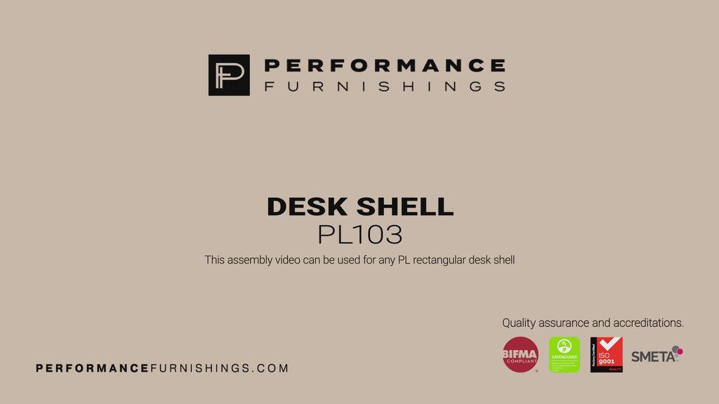 Assembly video: Desk PL103 12