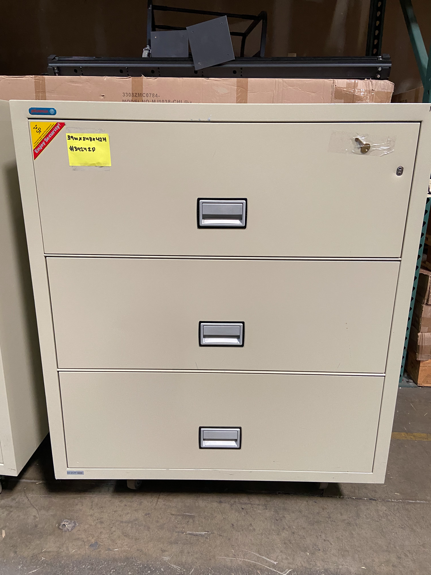 Pre Owned Phoenix Fireproof 3 Drawer Lateral - Pre Owned - 39242P - Miramar Office