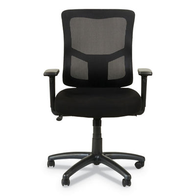 Alera Elusion Ii Series Mesh Mid-back Swivel/tilt Chair, Adjustable Arms, Supports 275lb, 17.51" To 21.06" Seat Height, Black