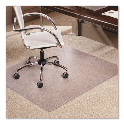 Everlife Moderate Use Chair Mat For Low Pile Carpet, Rectangular, 46 X 60, Clear