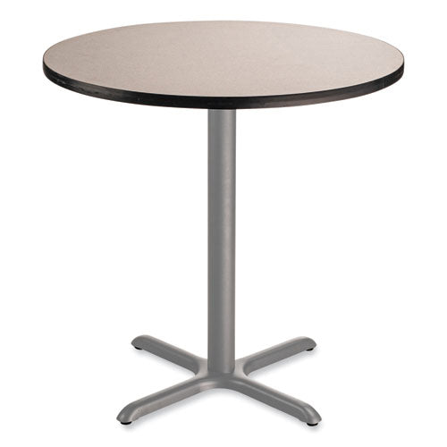 Cafe Table, 36" Diameter X 36h, Round Top/x-base, Gray Nebula Top, Gray Base, Ships In 1-3 Business Days