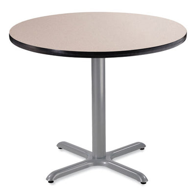 Cafe Table, 36" Diameter X 30h, Round Top/x-base, Gray Nebula Top, Gray Base, Ships In 1-3 Business Days