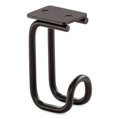Table Hooks, 1.25 X 1.75 X 3.25, Black, 24/pack, Ships In 1-3 Business Days