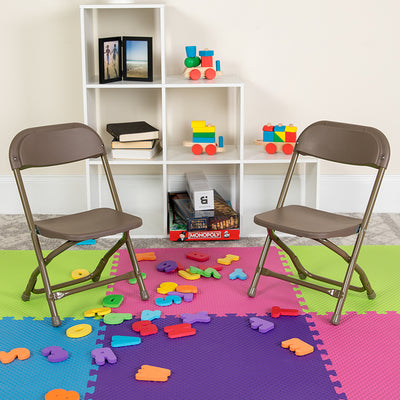 Kids Brown Folding Chair