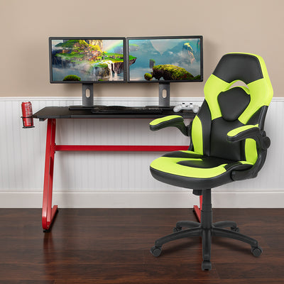 Red Gaming Desk And Chair Set