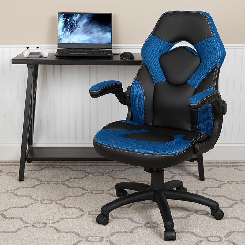 Black/blue Racing Gaming Chair