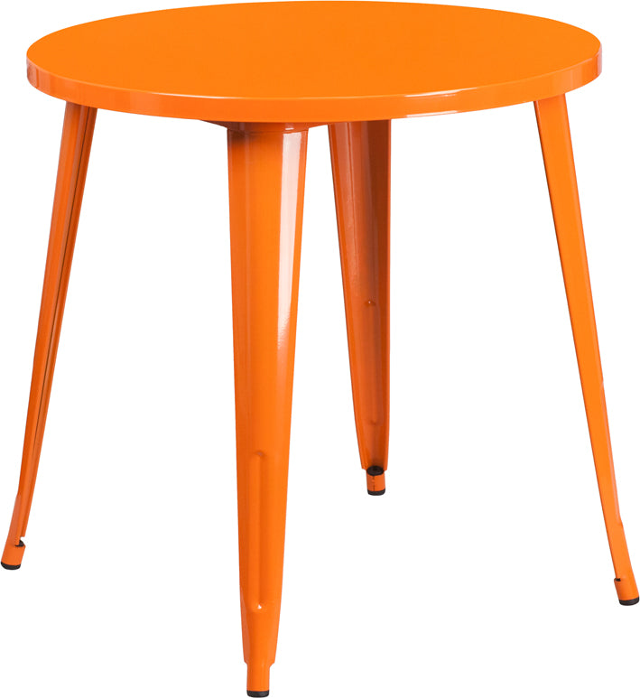 30rd Orange Metal Table