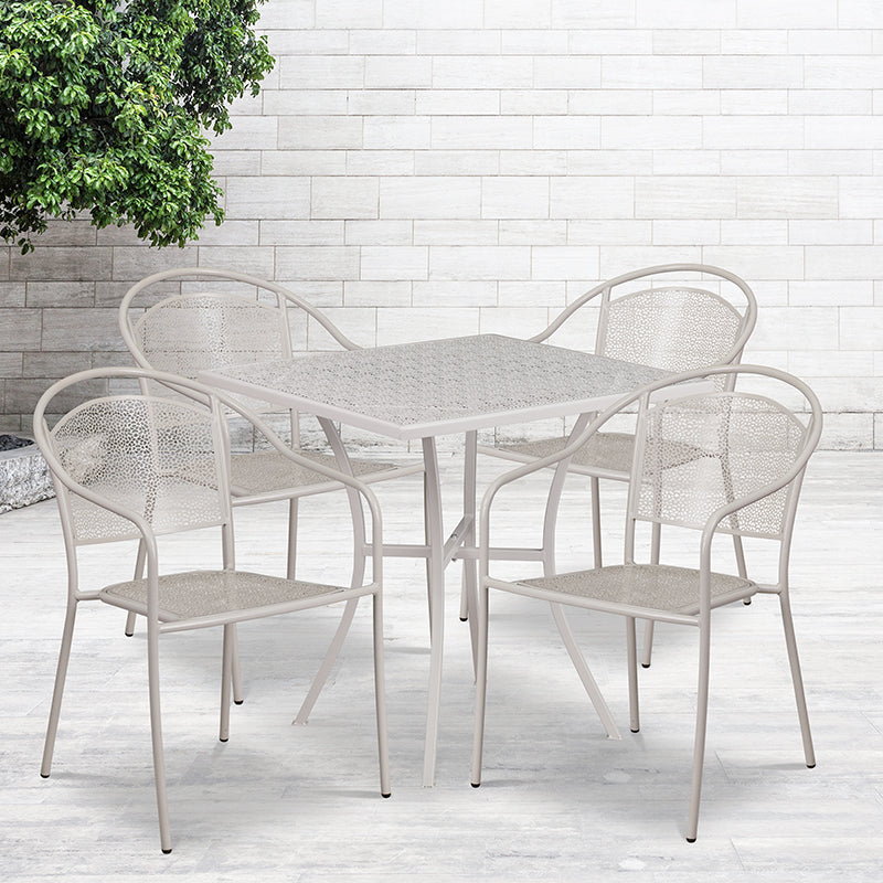 28sq Gray Patio Table Set