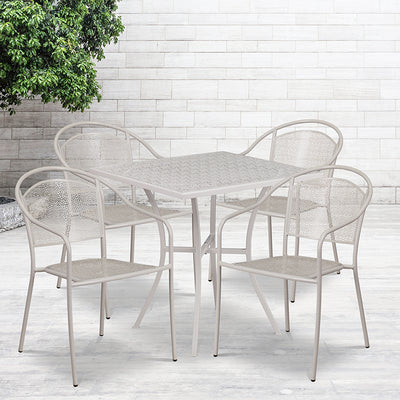 28sq Gray Patio Table Set