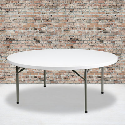 72rd White Plastic Fold Table