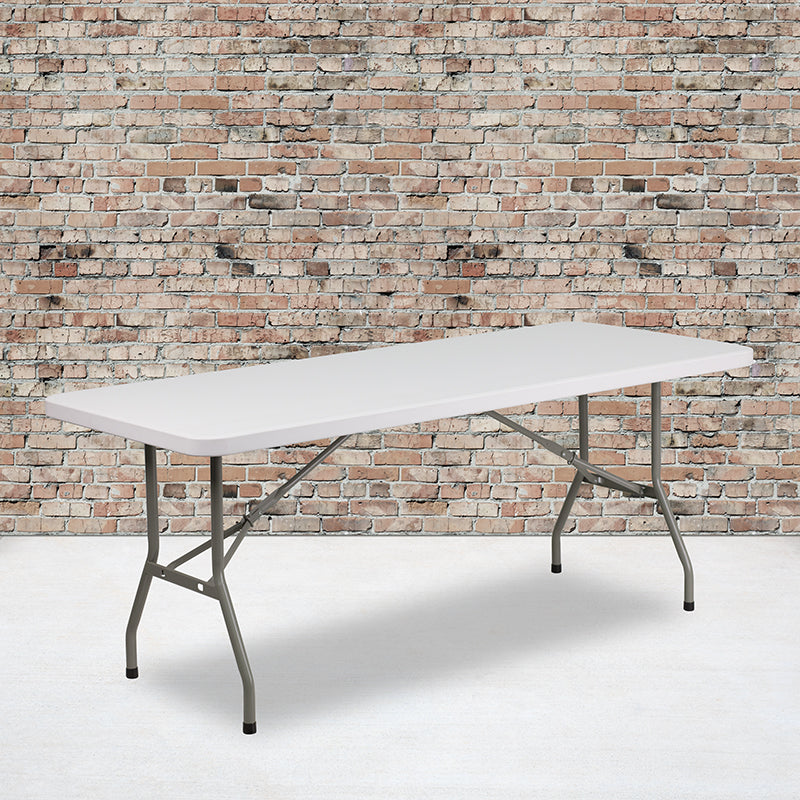 30x72 White Plastic Fold Table