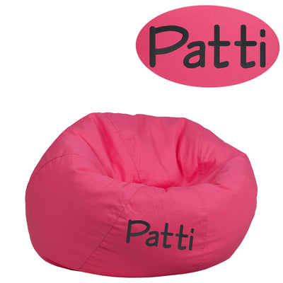 Txt Hot Pink Bean Bag Chair