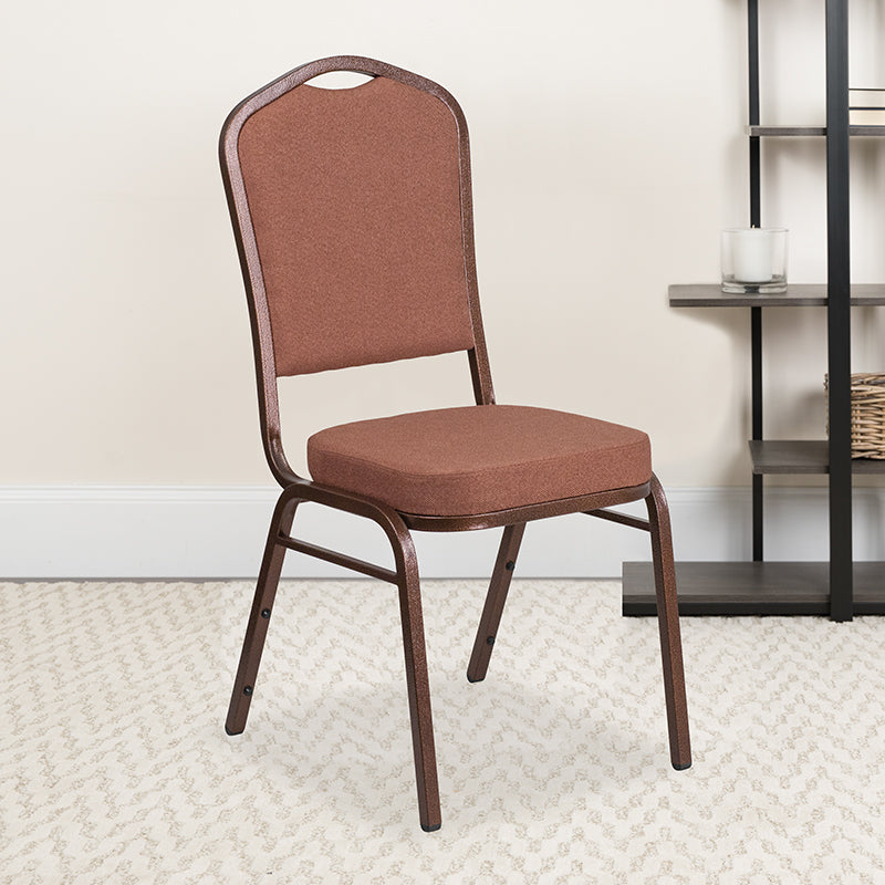 Brown Fabric Banquet Chair