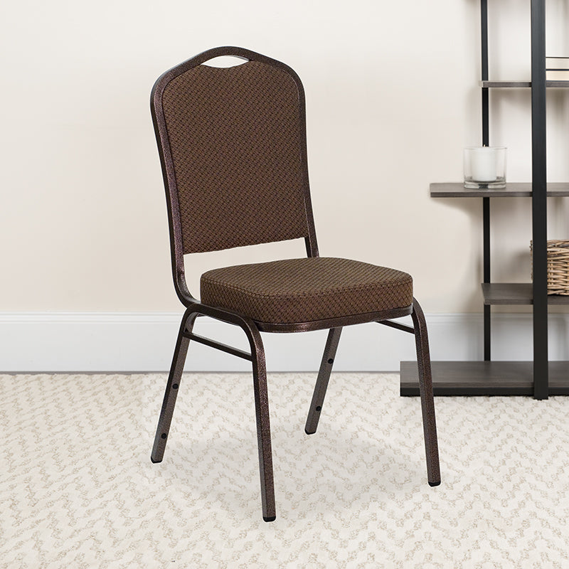 Brown Fabric Banquet Chair