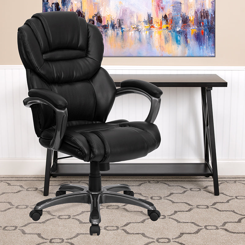 Black High Back Leather Chair