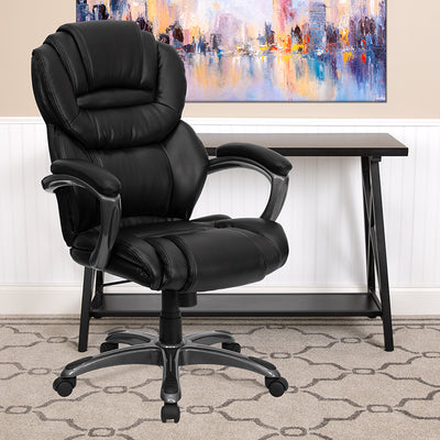 Black High Back Leather Chair