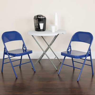 Cobalt Blue Folding Chair