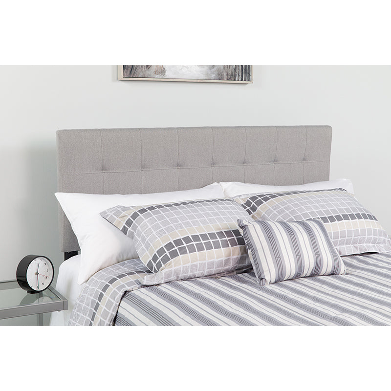 King Headboard-gray Fabric