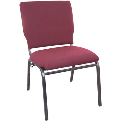 Maroon Church Chairs 18.5"