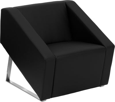 Black Leather Guest Chair