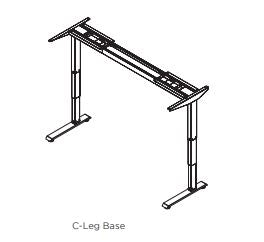 Friant Adjustable Height Base 3 stage -2 leg-C LEG - Miramar Office