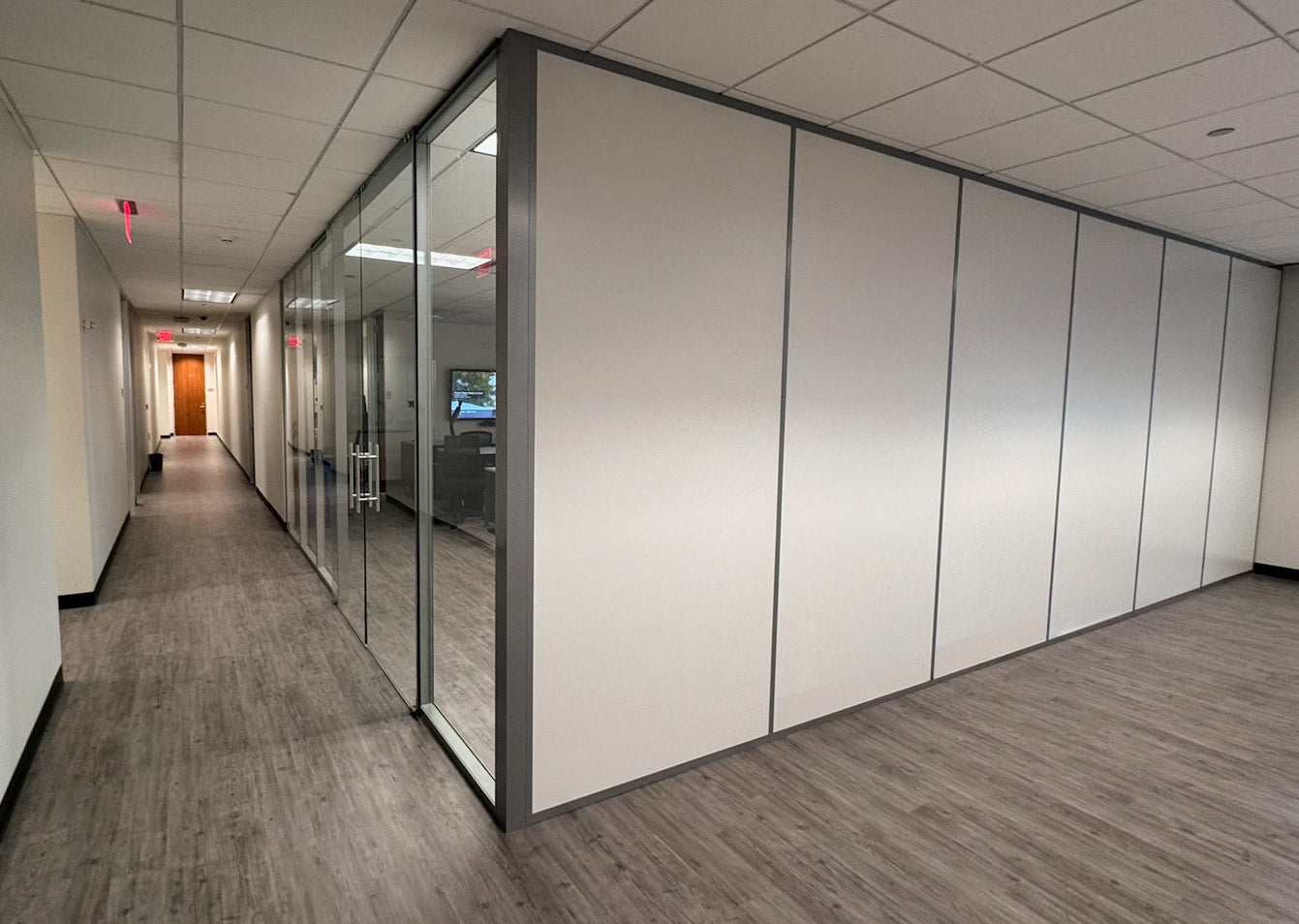 NxtWall FLEX glass conference room demountable walls