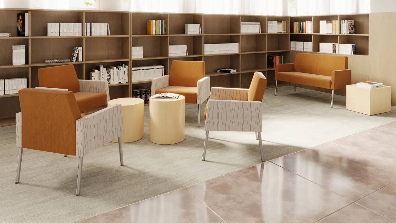 Lesro Mystic lounge seating in a library lounge