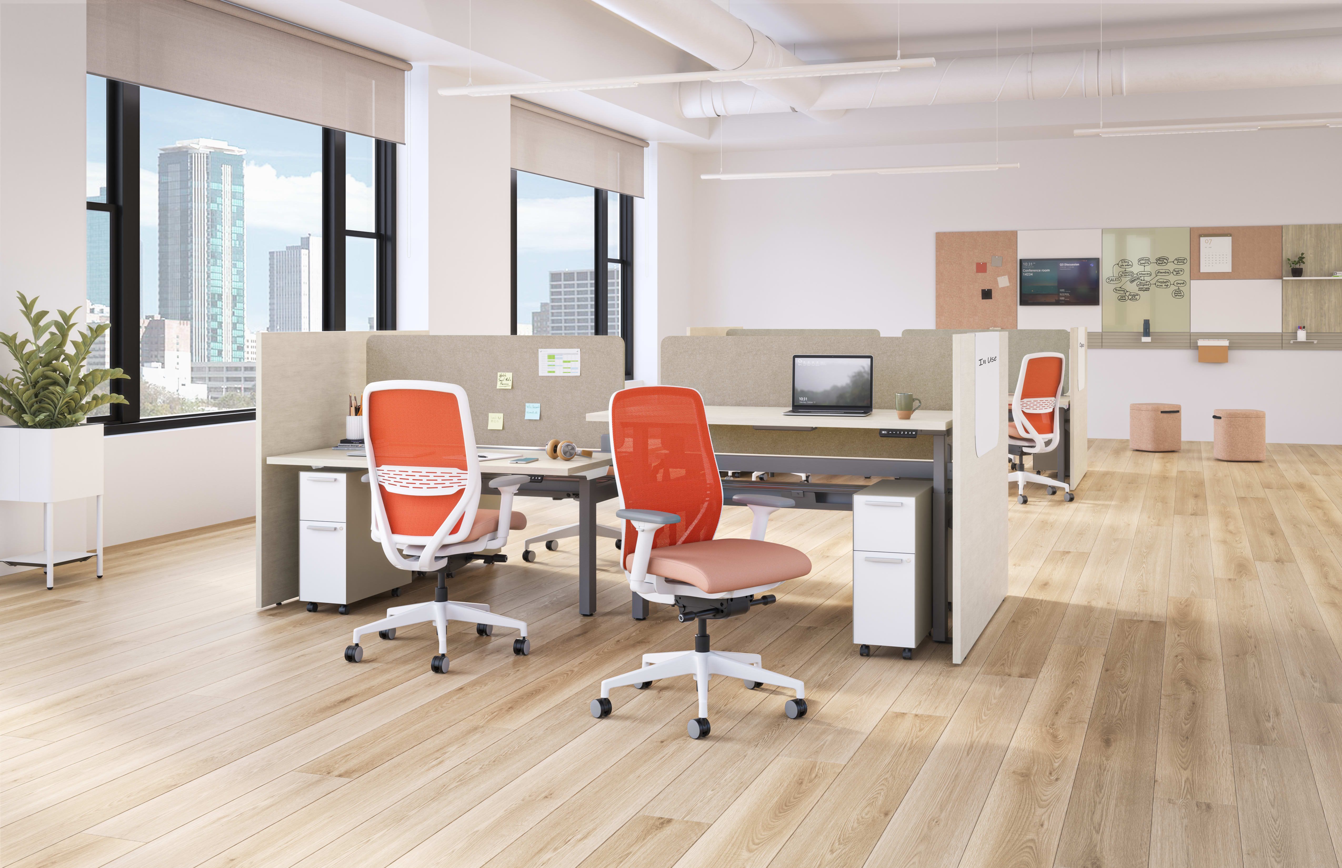 HON Nucleus task seating at coordinated workstations