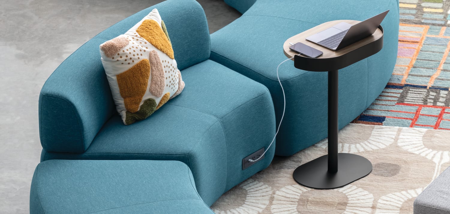 HON SoCo seating and Sculpt tables in a collaborative setting